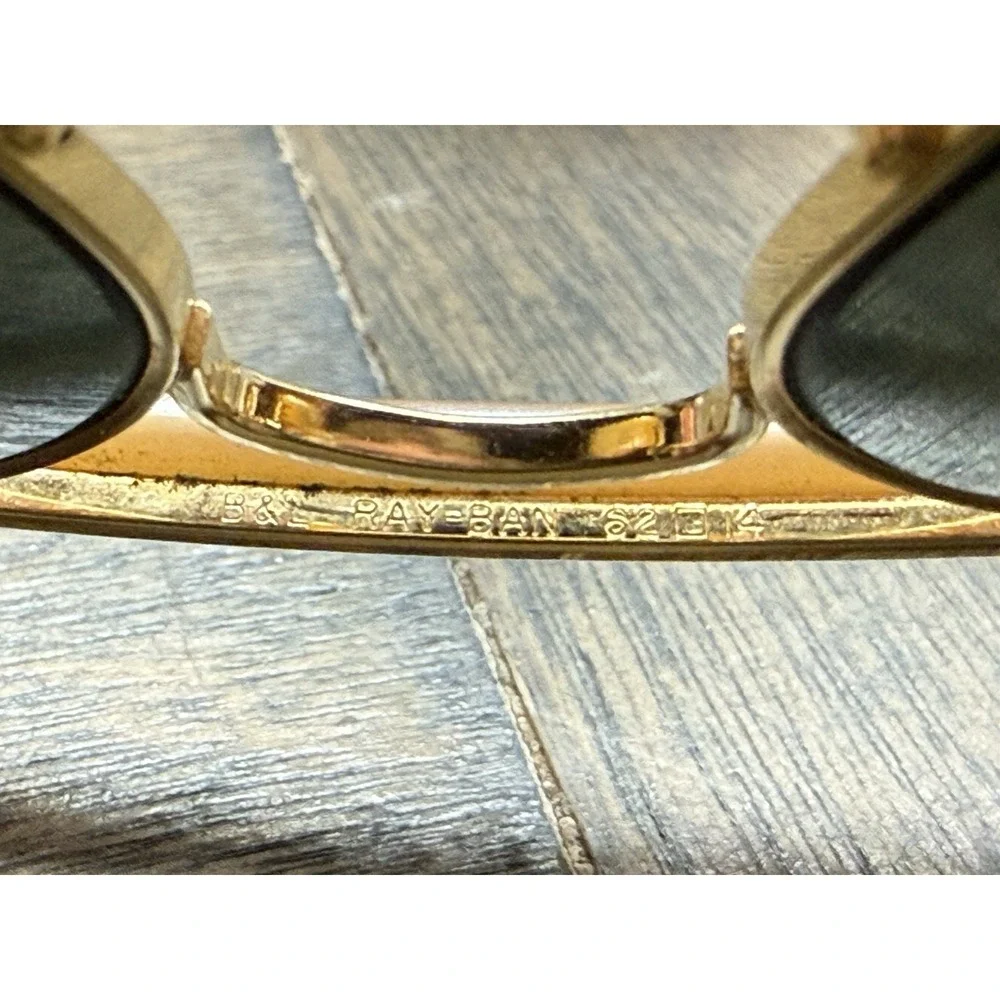 Ray-Ban USA Vintage 1980s B&L Aviator Driver TGM Outdoorsman I Sunglasses & Case